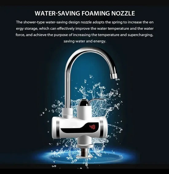 Instant Water Heater Kitchen Tap | Fast Heating Tankless Faucet